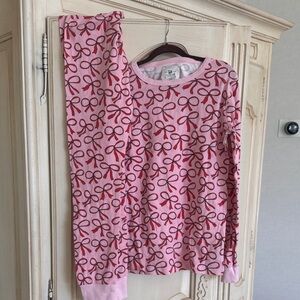 Crewcuts Pink and Red Kids Pajama Set